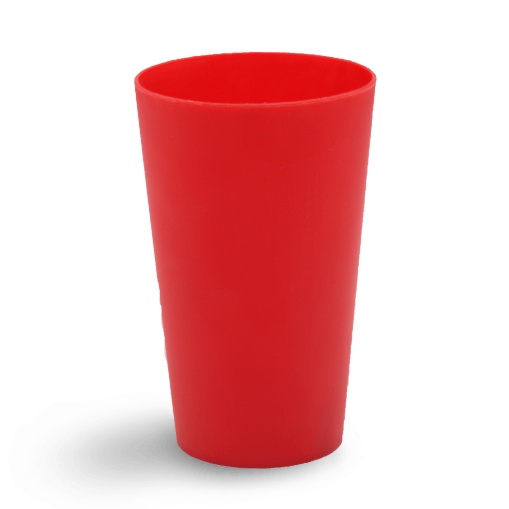Onbedrukte hard plastic beker