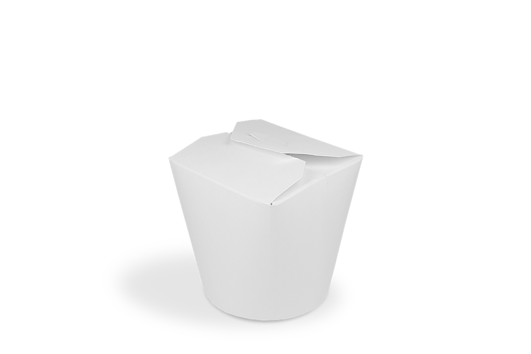Wok to Go beker 16oz 400ml karton wit