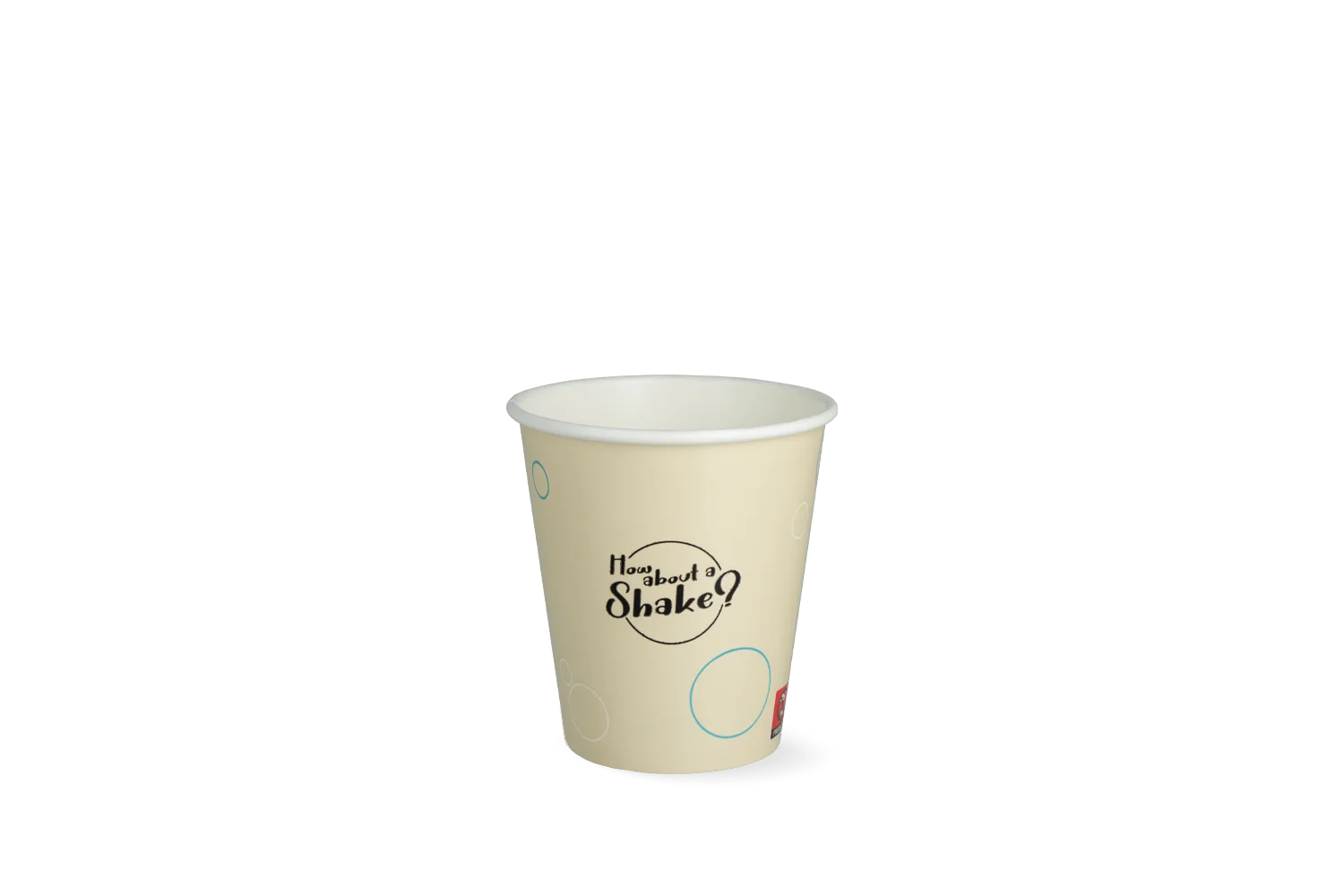 Milkshakebeker klein 300ml 10oz karton Bubble