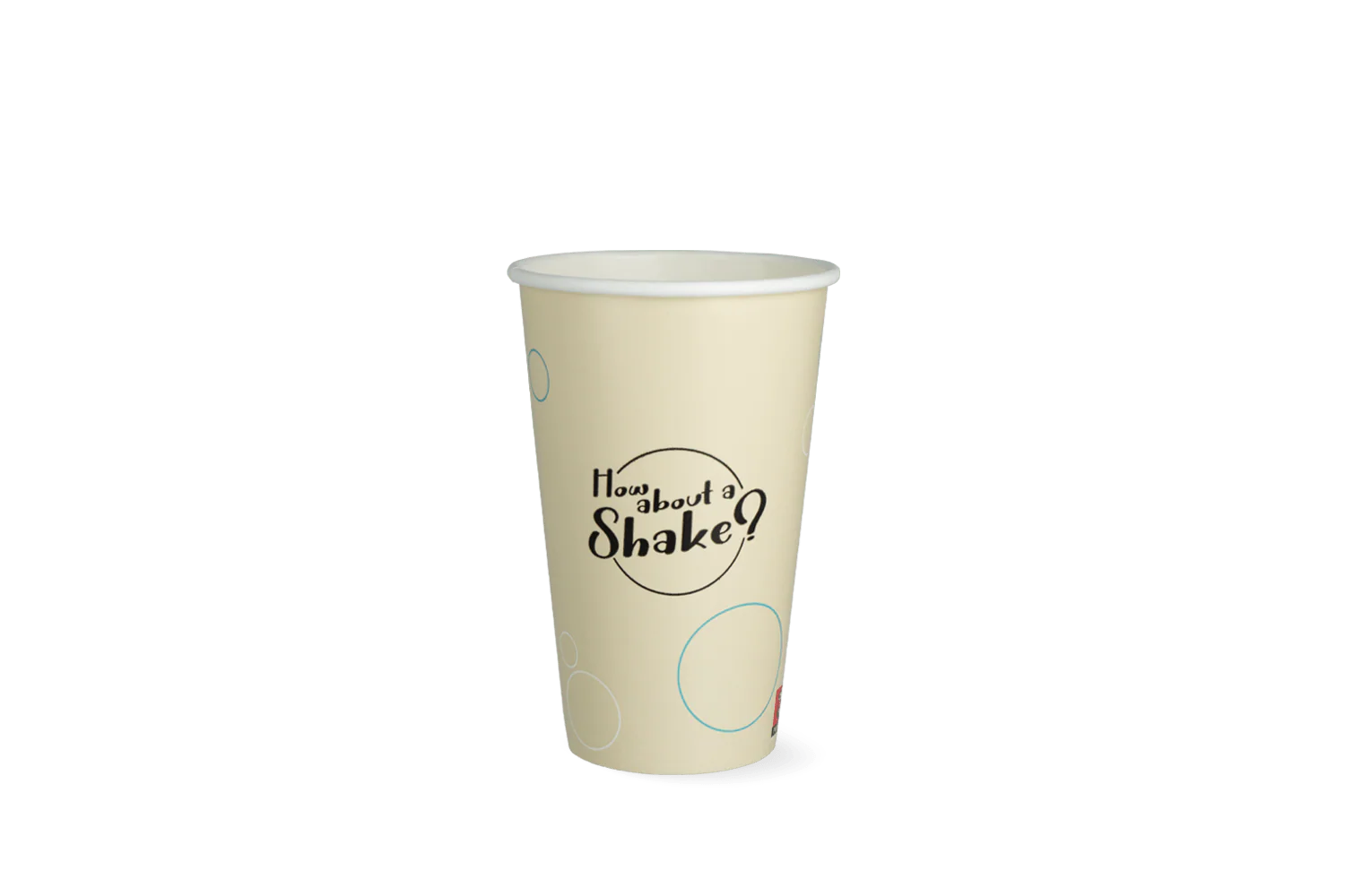 Milkshakebeker middel 400ml 16oz karton Bubble
